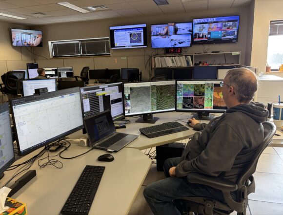 Who sends winter storm warnings?