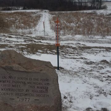 Where does Michigan end and Indiana begin?