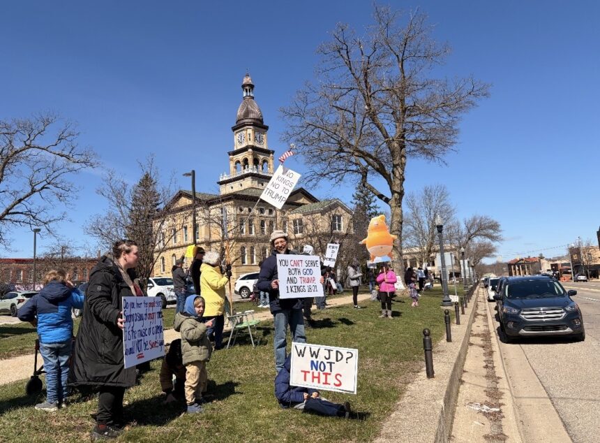 ‘No Kings’ protesters criticize Trump administration